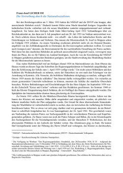 Die Vertreibung durch die Nationalsozialisten