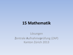 Mathematik 2013