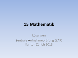 Mathematik 2013