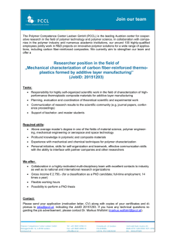 Join our team - Kunststofftechnik Leoben