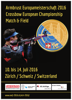 Armbrust Europameisterscha 2016 Crossbow European
