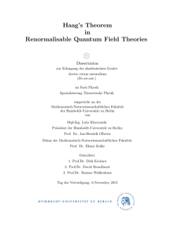 Haag`s Theorem in Renormalised Quantum Field Theories