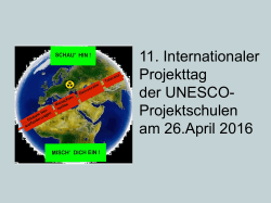 PowerPoint-Präsentation - Unesco-Projekt