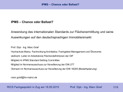 IPMS – Chance oder Ballast?