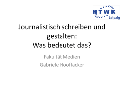 journalistisch_schreiben - Online