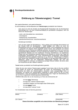 Erkl&auml;rung zu T&auml;towierung(en) / Tunnel