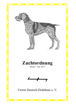 Zuchtordnung des VDD - Verein Deutsch Drahthaar e.V.