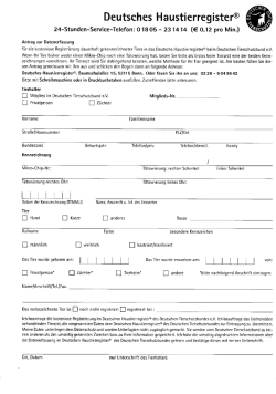 Deutsches Haustierregister