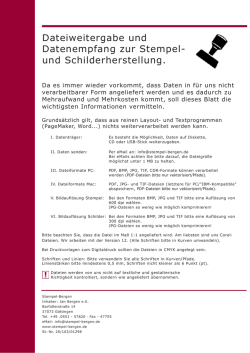 Informationen zu Dateivorlagen - STEMPEL