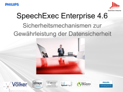 SpeechExec Enterprise 4.6
