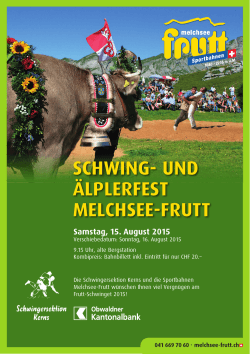 schwing- und älplerfest melchsee-frutt