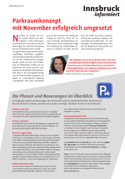 Beilage zu "Innsbruck informiert" Oktober 2015