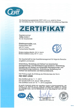 ISO 9001, ISO 14001, BS OHSAS 18001, ISO 50001