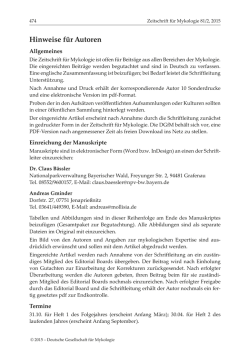 Hinweise f&uuml;r Autoren