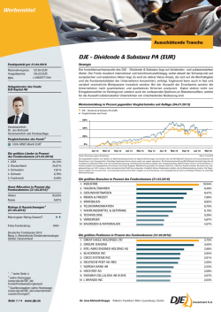 Dividende & Substanz PA (EUR)