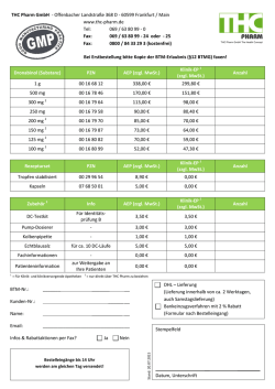 Dronabinol (Substanz) PZN AEP (zzgl. MwSt.) Klinik