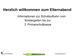 Elterninformationen Kindergarten bis 3. Klasse — 2706Kb