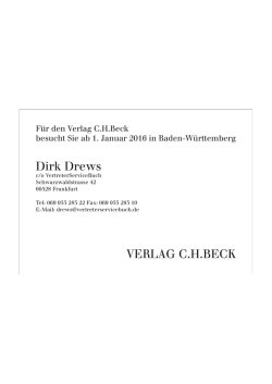 Dirk Drews VERLAG C.H.BECK