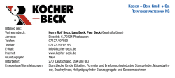 Kocher + Beck Rotationsstanztechnik