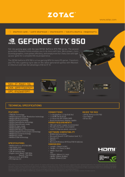 TECHNICAL SPECIFICATIONS EAN