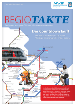 Der Countdown läuft - Nahverkehrsservicegesellschaft Thüringen