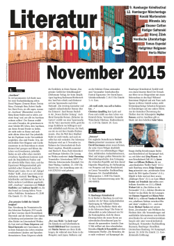 November 2015 - Literatur in Hamburg