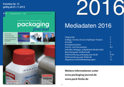 Mediadaten 2016 - beim ella Verlag