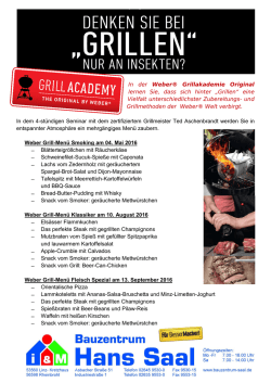 In der Weber&reg; Grillakademie Original lernen Sie, dass sich hinter