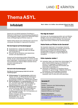 Infoblatt f&uuml;r Gemeinden und B&uuml;rger