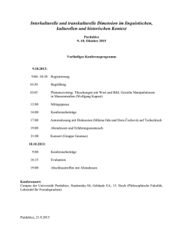 Interkulturelle und transkulturelle Dimension im linguistischen