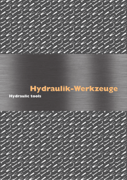 Hydraulik-Werkzeuge - Carl Walter Werkzeuge