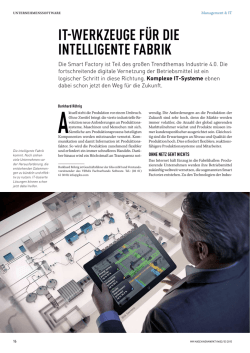 it-werkzeuge f&uuml;r die intelligente fabrik