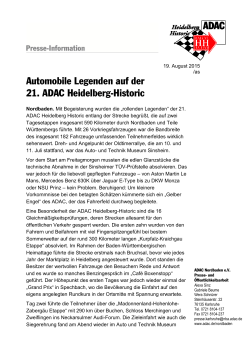 Automobile Legenden auf der 21. ADAC Heidelberg