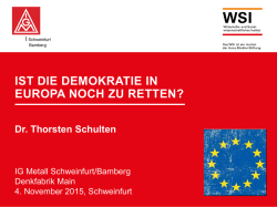 Ist die Demokratie in Europa noch zu retten?