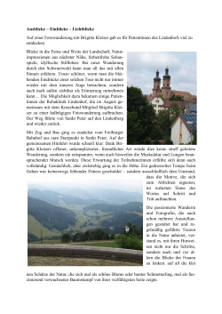 Fotowanderung Rehaklinik Lindenhof 2015 (als pdf)