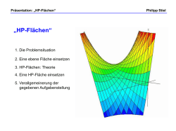 Präsentation: „HP-Flächen“ Philipp Stiel