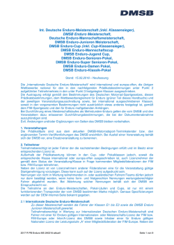 Int. Deutsche Enduro-Meisterschaft (inkl. Klassensieger), DMSB