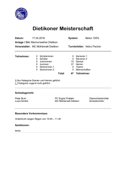 Dietikoner Meisterschaft