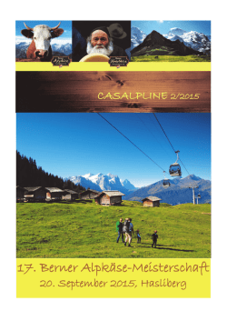 17. Berner Alpkäse-Meisterschaft