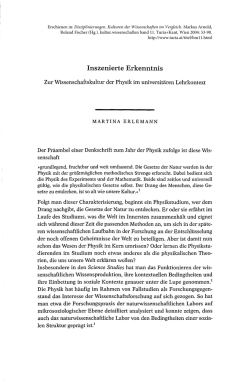 Inszenierte Erkenntnis