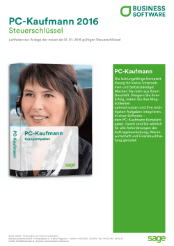 PC-Kaufmann 2016 - Business Software