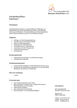 Industriekauffrau/ Kaufmann