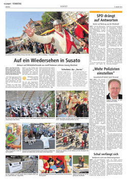 Soester Anzeiger vom 03.08.2015
