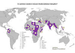 In welchen L&auml;ndern m&uuml;ssen Kindersoldaten k&auml;mpfen?