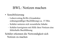 BWL: Notizen machen - Intranet der BBS II