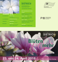 Blüten mehr - Baumschule Dietrich