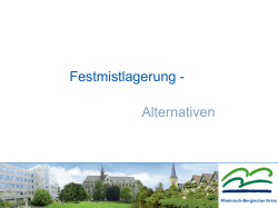 Festmistlagerung &ndash; Alternative - Rheinisch