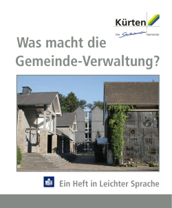 Was macht die Gemeinde-Verwaltung?