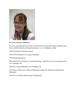 Dr. Cora Constanze Sommerey Sie ist ein &bdquo;gesamtdeutsches