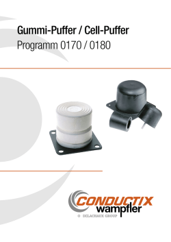 Gummi-Puffer / Cell-Puffer Programm 0170 / 0180